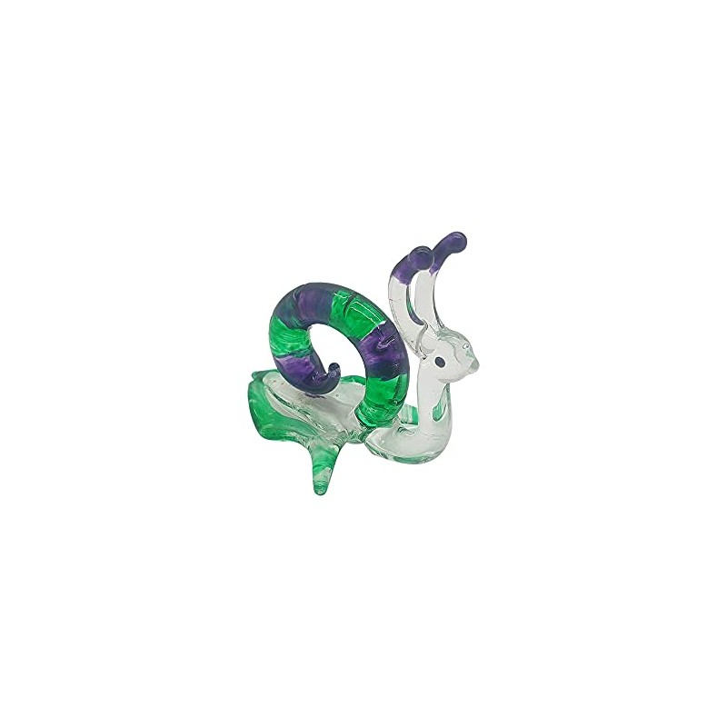 VIE Naturals Hand Blown Glass Sculpture, Snail