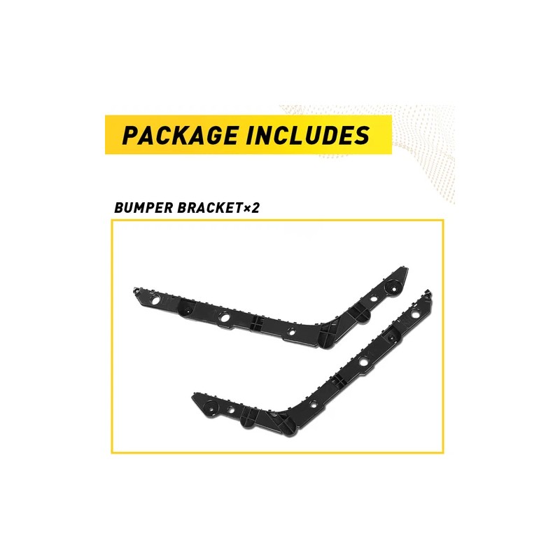 WenQi Pair Rear Bumper Brackets For 2013-2019 Nissan Sentra Driver