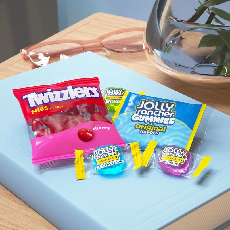 JOLLY RANCHER and TWIZZLERS Assorted Fruit Flavored Candy Party Pack,
