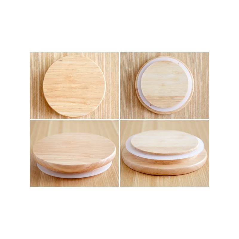 Tableware East Wooden Lid (for 9 cm cups)