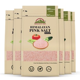 Himalayan Chef Pink Himalayan Salt – Fine Grain, 1 lbs, 1Pack | Pure, Natural & Mineral-Rich | Unrefined Salt for Cooking, Seasoning & Daily Use