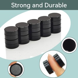 DUJEQM Fridge Magnets Refrigerator Magnets, 30 Pack Magnet Strong Magnets Small Magnets, Heavy Duty Magnets Cute Mini Whiteboard Magnets Round Magnets for Fridge Locker Office Classroom kitchen, Black