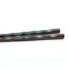 Hyozaemon Wakasa Lacquer Chopsticks Tortoise Shell Carving Large 9.3 inches
