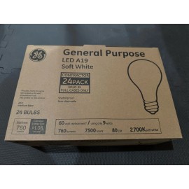 GE 24-Pack GE A19 LED General Purpose Contractor Pack Non-Dimmable Lightbulbs