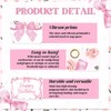 Coquette Happy Birthday Backdrop Banner - Pink Bow Birthday Party