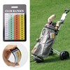 KVMORZE Golf Club Range Chart Card, Golf Club Distance and