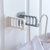 4 Hole Clothes Rack, Plastic Wall Mounted Clothes Storage Rack