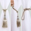 Curtain Tassel Tiebacks,HUOYUSE Tassels Curtain Tiebacks Rope Holdbacks for Home