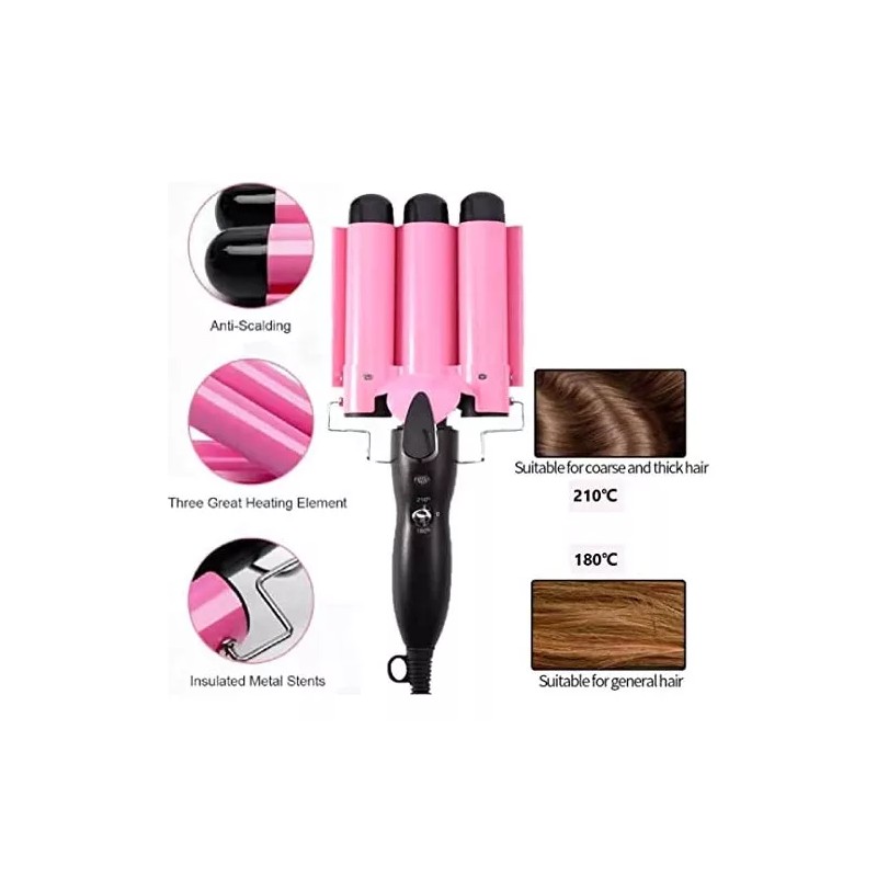 Modvica Varita Para Rizar El Cabello Modvica 3 Jumbo Barrel,