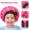 Gorro de pelo de seda satinado: 2 capos para niños