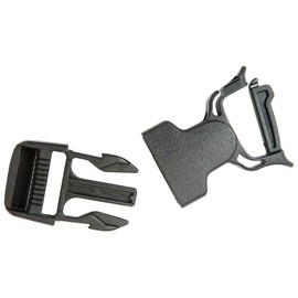 GEAR AID Snap Bar Buckle, Replace Broken or Missing Buckles on Gear Including Clothing, Backpacks and Dry Bags, Black, 1”