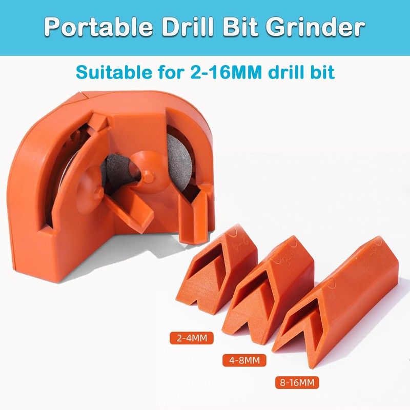 YUENTOEN Multipurpose Drill Bit Grinding Sharpener with 2 Grinding Wheels,