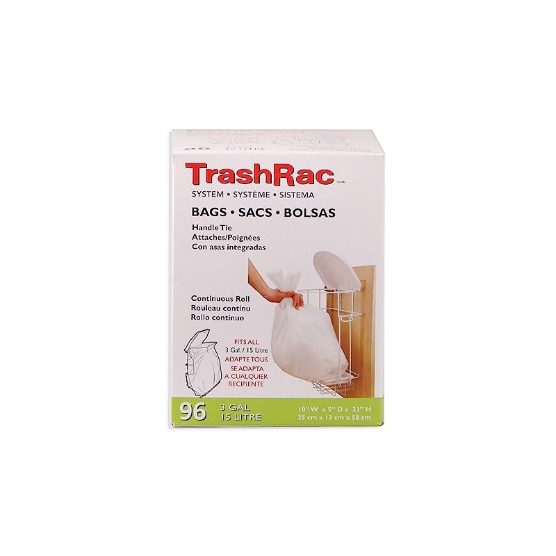 3 Gal Handle Tie Refill Bags 96Ct