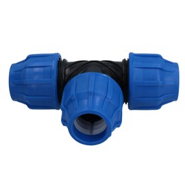 25 x 25 x 25mm MDPE Tee T-Piece Water Pipe Fitting Coupling Connector