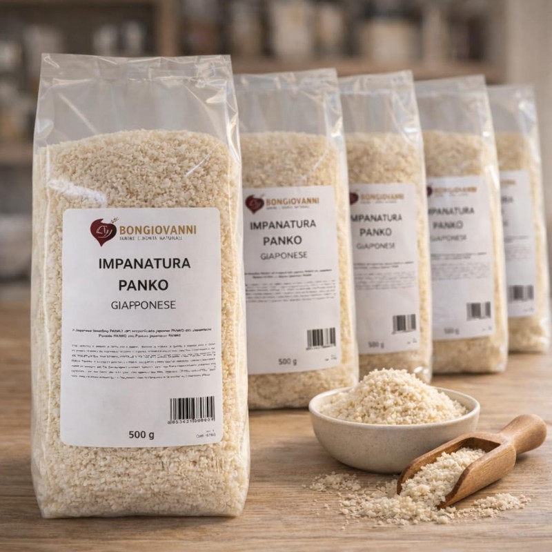 BONGIOVANNI FARINE E BONTA' NATURALI Panko IMPANATURA Giapponese, Pangrattato Panko,