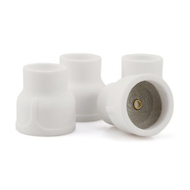 TIANLYLIN #12 White Ceramic TIG Welding Cup with 3/32'' Diffuser 4 Pack