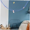 ORFOFE Fish Net Wall Decor Decorative Fishing Net Nautical Wall