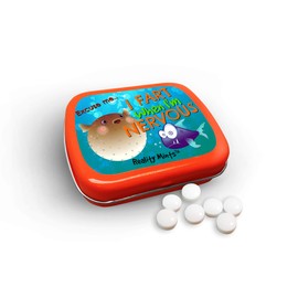 I Fart When I’m Nervous Mints Cute Gags for Teens Men Women Weird Stocking Stuffers for Friends Peppermint Breath Mints Secret Santa Valentine’s Day White Elephant Blowfish