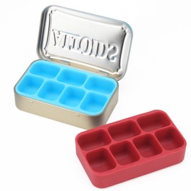 LUVCOSY 2-Pack Silicone Tin Organizer Inserts Compatible with 1.76oz Altoids Tins, Food-Safe Tin Insert for Weekly Pill Organizer, Screw Set, Fishing Tackle Box, Paint Palette & Jewelry Organizer