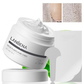 LANBENA Mascarilla Para Puntos Negros Con 60 Piezas Tiras, Mascarilla Despegable Removedora De Puntos Negros, Mascarilla Facial Purificante Para Plant