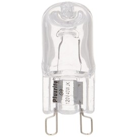 Plusrite 3416-40 Watt Halogen Light Bulb - T4 - Looped Pin G9 Base - Clear - 2,000 Life Hours - 600 Lumens - 120 Volt,