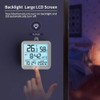 Snblzhef Digital Tuya WiFi Time Clock Date Thermometer Hygrometer Backlight