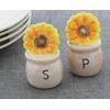 Potted Sunflowers Ceramic Salt & Pepper Shakers