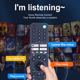 CLVIZCXOM RMF-TX520P Voice Remote Control for Sony Remote Control - Replacement for Sony Tv Remote Control Bravia LED TV Remote