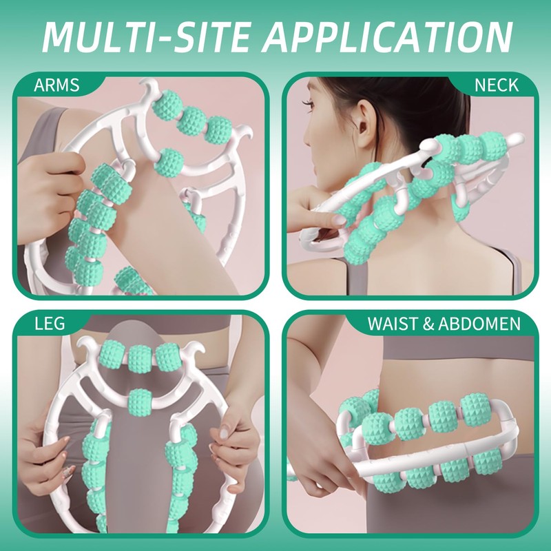 Relax Roller 20 Räder,pilates rolle neck massager Massage Roller Muskel