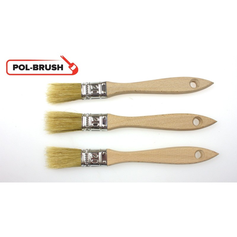POL-BRUSH Small Paint Brushes Set - Professional Multipurpose Flat Paint