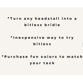 brown and black side pull hackamore attachment bitless bridle, horse tack