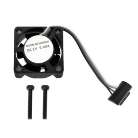 Create idea 1Pc 5V 0.4A 15500RPM Extruder Hot End Cooling Fan with Screws Bearing Fan Compatible with Bambu Lab P1P/P1S 3D Printer(25x25x10mm)