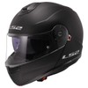 LS2 Helmets Strobe II Modular Motorcycle Helmet W/SunShield (Matte Black
