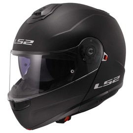 LS2 Helmets Strobe II Modular Motorcycle Helmet W/SunShield (Matte Black - Small)
