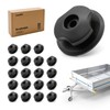 Set of 20 round buttons, tarpaulin buttons, made of robust