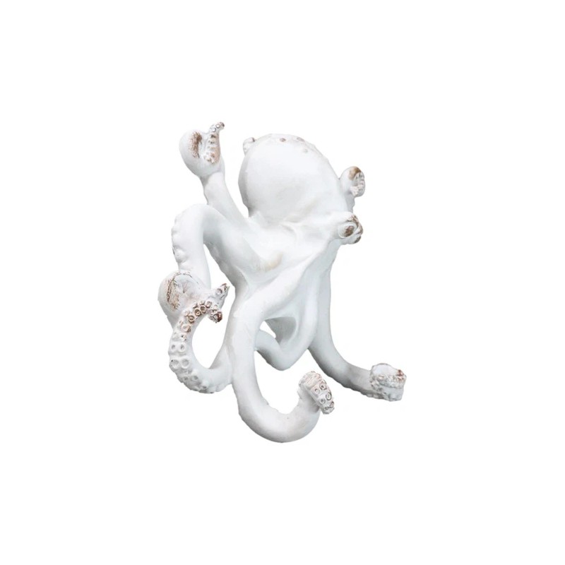 Ebros Gift Nautical Marine Antique White Giant Octopus Multi Point