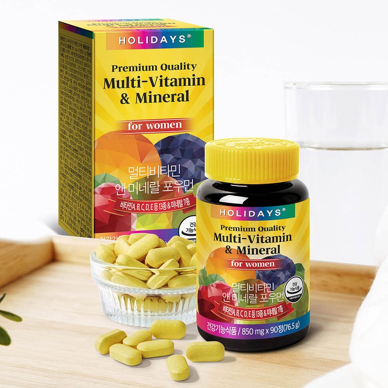 Holidays Multivitamin & Mineral for Women 90 tablets, 2 bottles