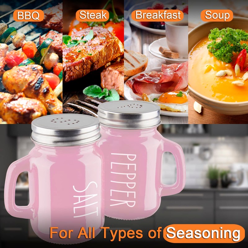 Pink Salt and Pepper Shakers Set - Pink Kitchen Accessories