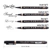 Calligraphy Pens - 6pcs Calligraphy Set for Beginners Refillable Black