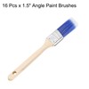 HARFINGTON 16pcs Paint Brushes 1.5" Angle Paint and Chip Brushes