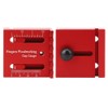 Woodworking Mini Gaps Gauge Aluminum Alloy Depth Measuring Sawtooth Ruler