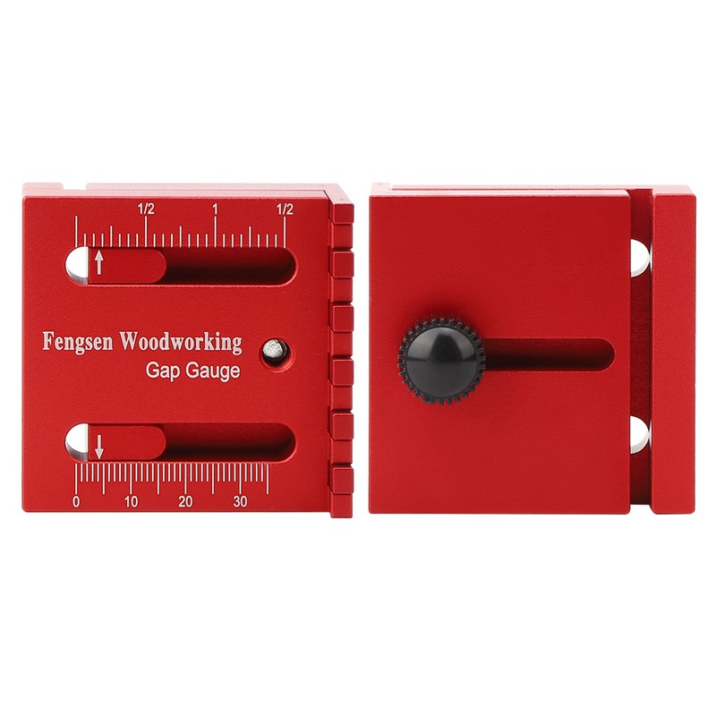 Woodworking Mini Gaps Gauge Aluminum Alloy Depth Measuring Sawtooth Ruler