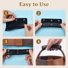 CALFOVERA 2PCS Handbag Handle PU Leather Wrap Cover Purse Bag