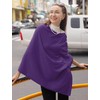 DiaryLook Ladies Button Cashmere Feel Multiway Poncho Shawl Scarf Wrap