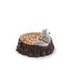 Arthur Court Designs Aluminum Standing Squirrel on Log Nut/Candy/Snack Bowl
