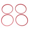 4pcs AC Vent Ring Outer Trim Aluminum Alloy Air Conditioning