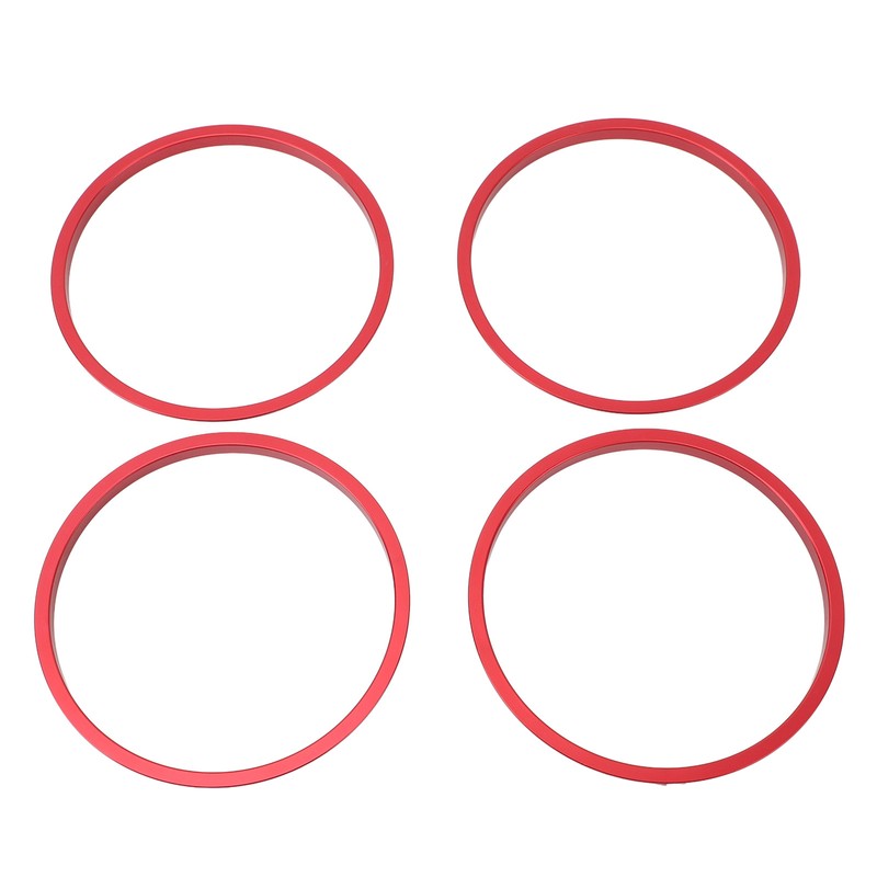 4pcs AC Vent Ring Outer Trim Aluminum Alloy Air Conditioning