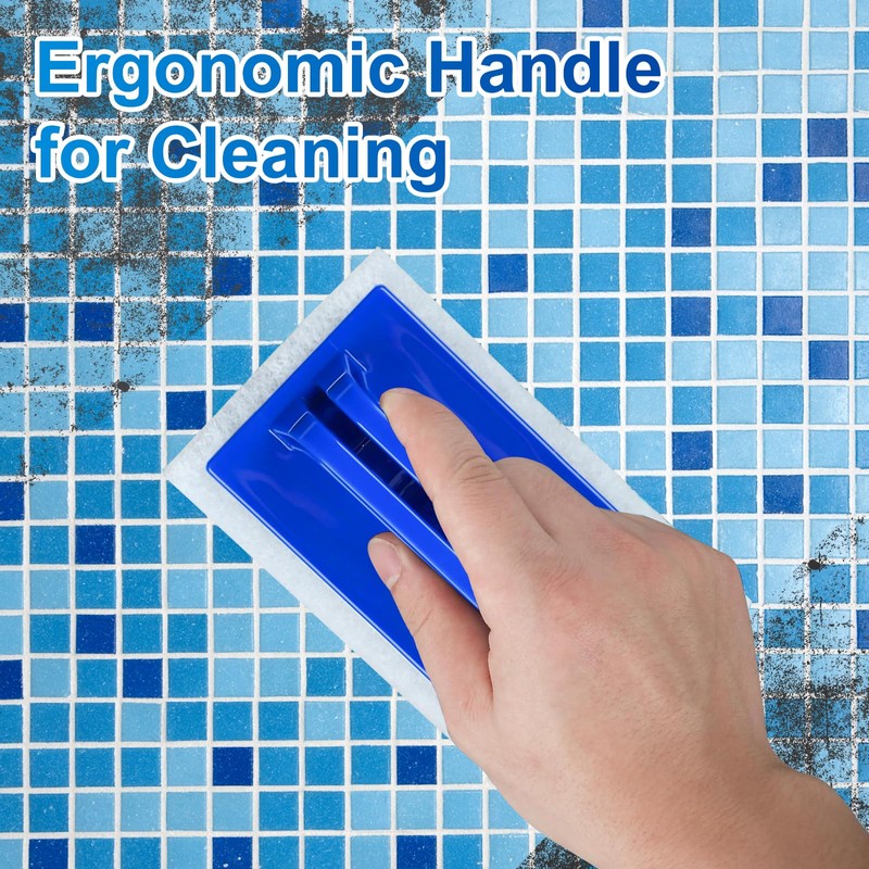 Pack of 2 Pool Sponge Brushes, Pool Cleaning Hand Scrubber,