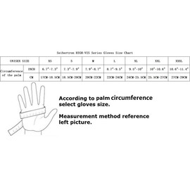 Seibertron HIGH-VIS HDC5 Schnittschutzklasse 5 Deckhand Schlagfestes Arbeitshandschuhe Montagehandschuhe Öl und Gas Sicherheit Handschuhe Dornensichere und Stichfeste Gartenhandschuhe L