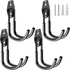 HUPBIPY Heavy Duty Garage Hooks 4 Pack, J Shaped Hanger,